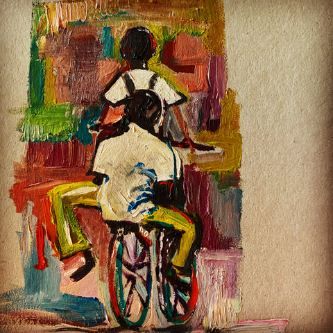 Back on the Bike - outdoor painting