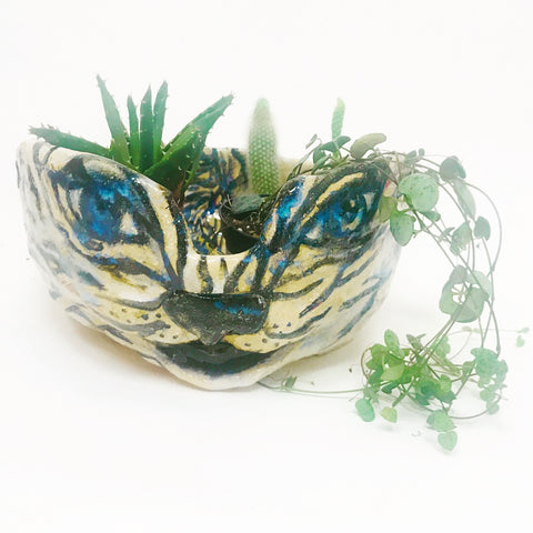 Crouching Tiger Planter - SOLD  - available in pink
